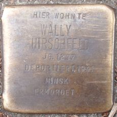 Stolperstein dedicated to Wally Hirschfeld