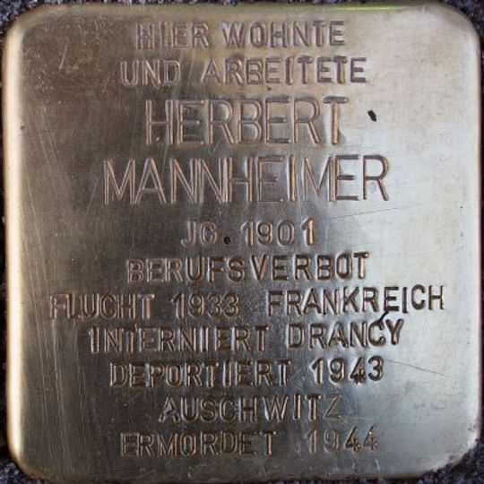 Stolperstein em memória de Herbert Mannheimer