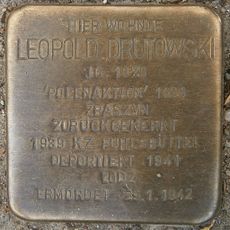Stolperstein en memoria de Leopold Drutowski