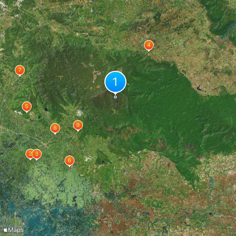 Khao Yai National Park Map