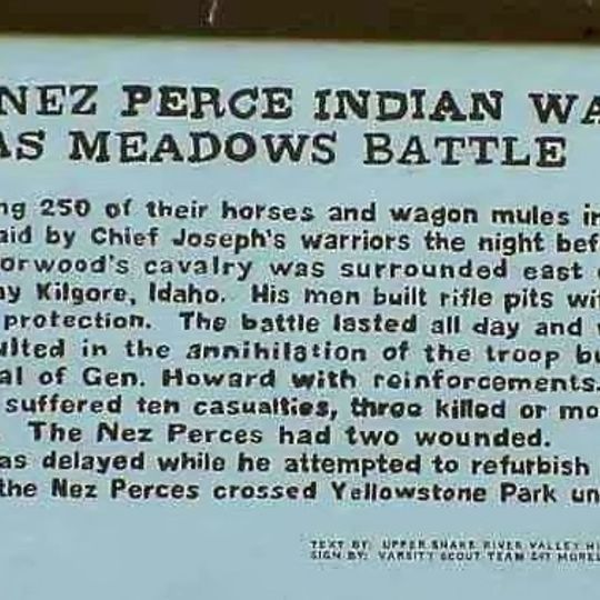 Camas Meadows Battle Sites