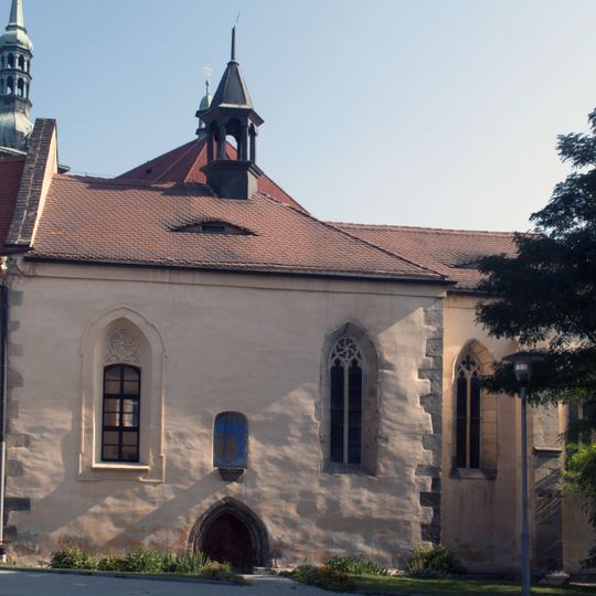 Church of the Holy Spirit and former hospital in Most