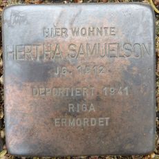 Stolperstein en memoria de Hertha Samuelson