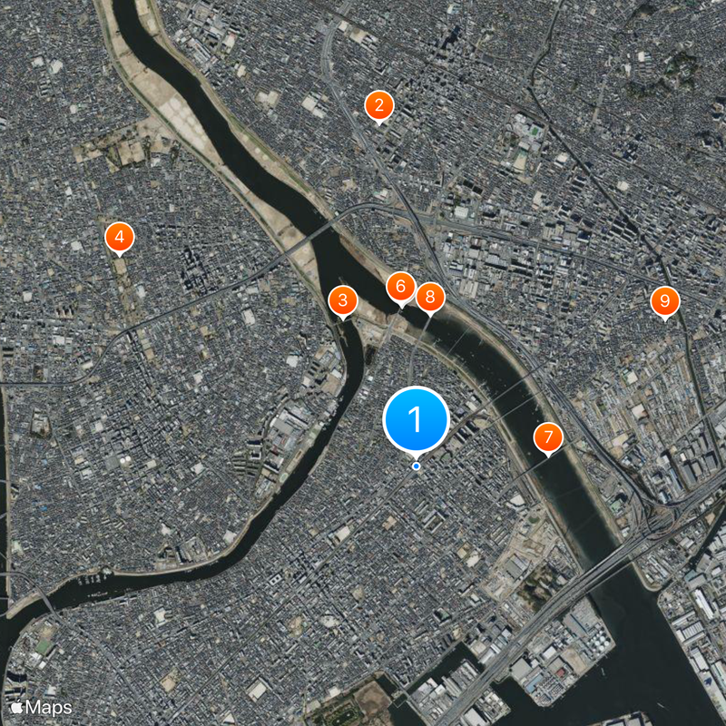 Myōden Station Map