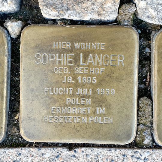 Stolperstein à la mémoire de Ephraim  Langer