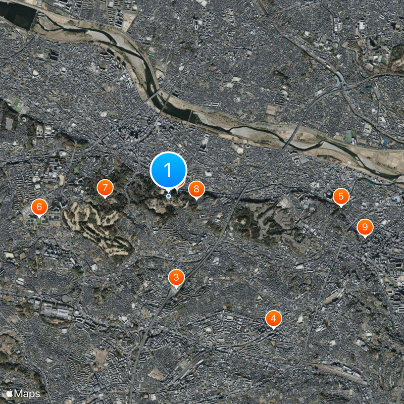 Mukōgaoka-Yūen Amusement Park Map