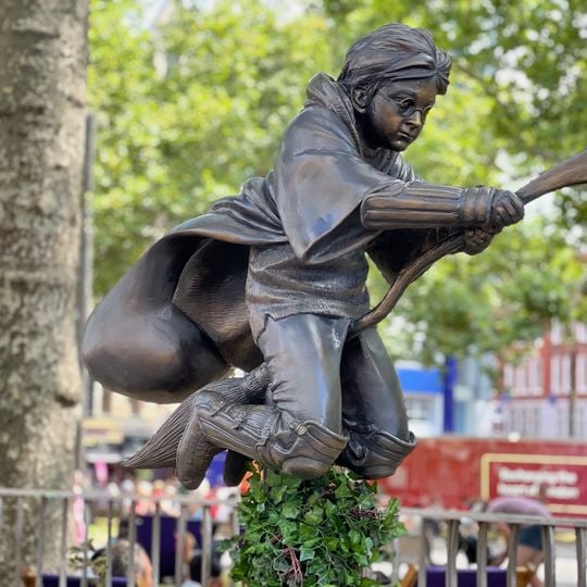 Harry Potter statue in Leicester Square
