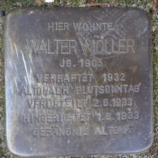 Stolperstein en memoria de Walter Möller