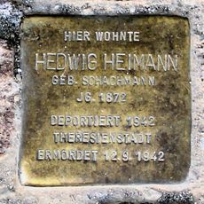 Stolperstein en memoria de Hedwig Heimann
