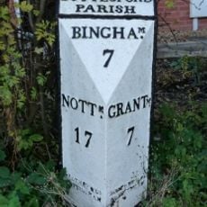 Milepost, Grantham Road, opp. Wyggeston Road