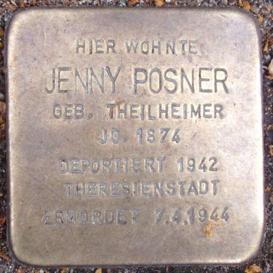Stolperstein en memoria de Jenny Posner