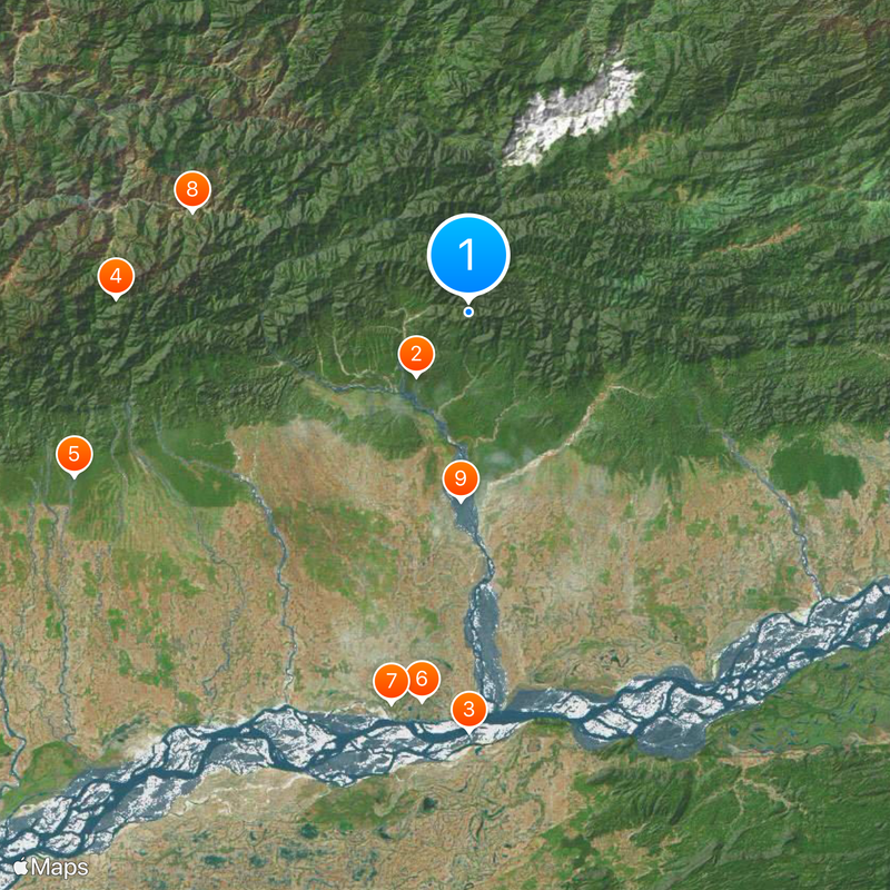 Pakhui Tiger Reserve Mapa