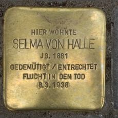 Stolperstein en memoria de Selma von Halle
