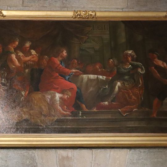 Dijon St Benigne cathedral, Christ at the feast of Simon by Franz-Anton Kraus