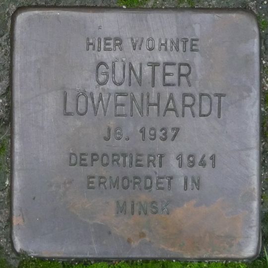 Stolperstein en memoria de Günter Löwenhardt