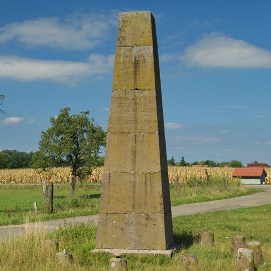 Sausheim and Oberhergheim geodetic monuments