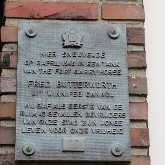 Monument voor Fred Butterworth