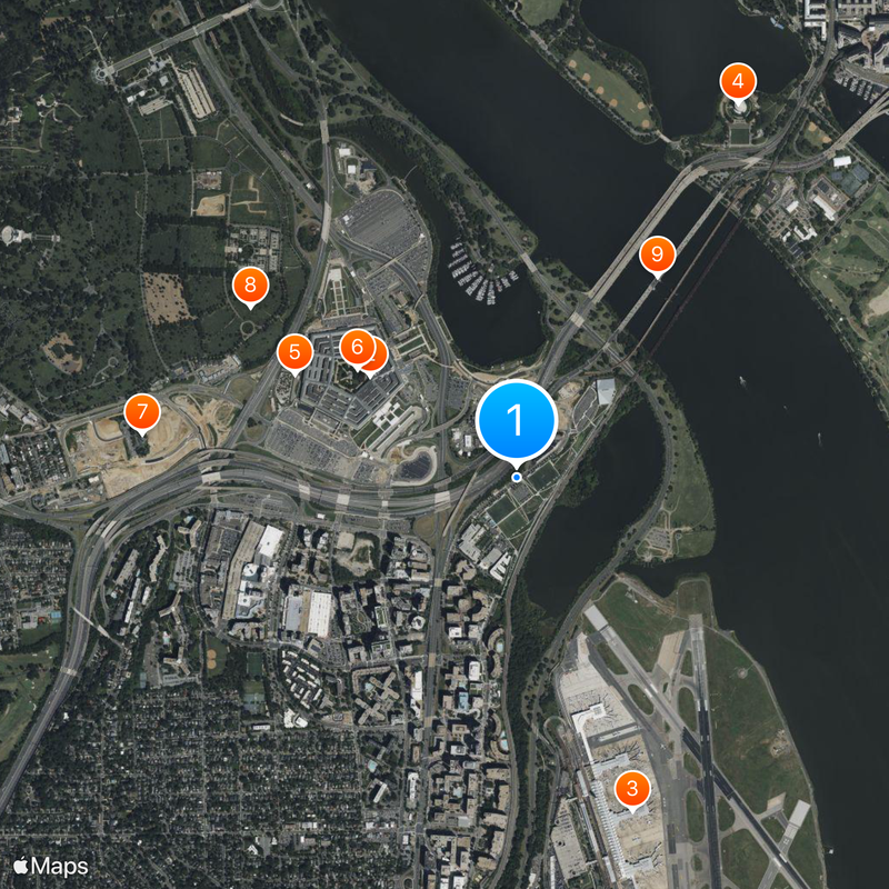 Jefferson Davis Highway Mapa