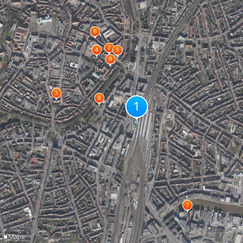 Münster Central Station Map