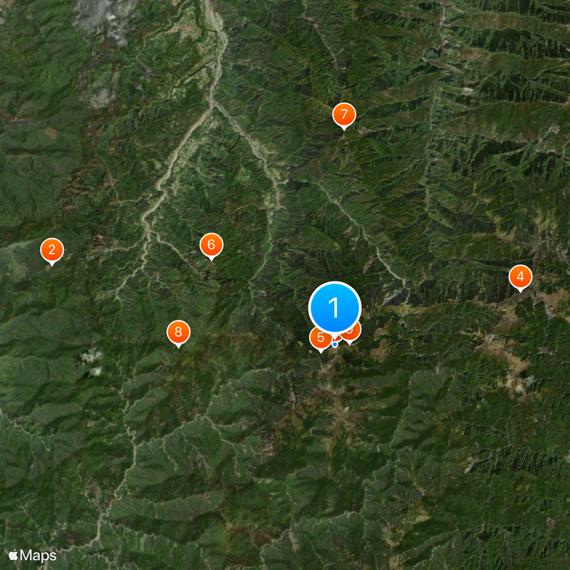 Yushan Main Peak Map