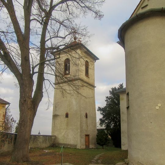 Zvonice v Drahanovicích u kostela