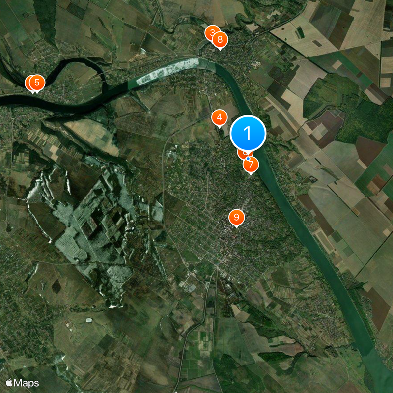 Forteresse de Khotin Carte