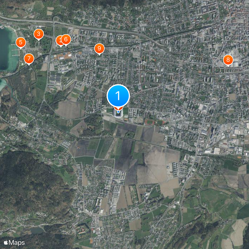 Wörthersee Stadion Map