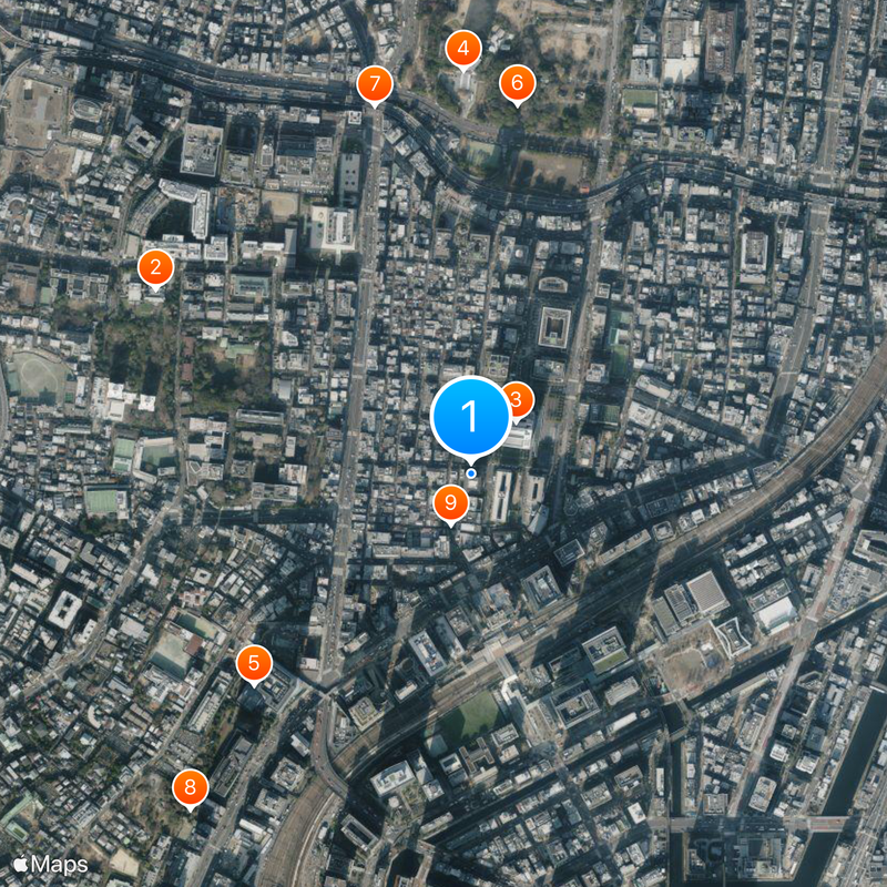 Shiodome Map