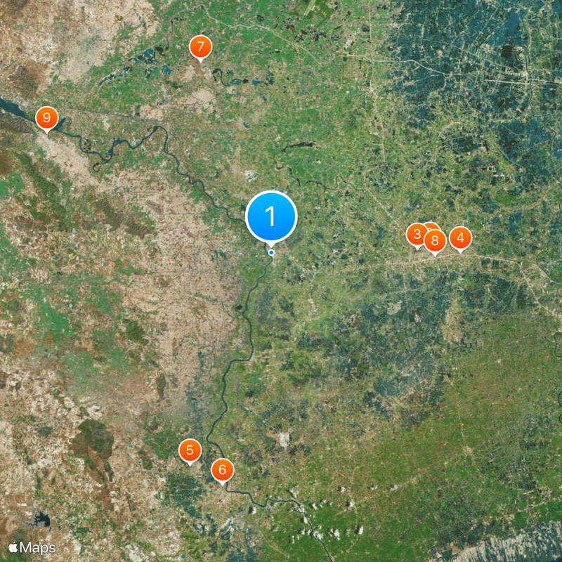 Distretto di Ban Pong Mappa