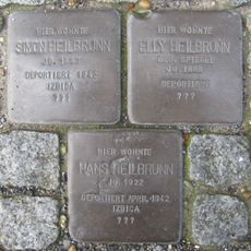 Stolperstein à la mémoire de Simon Heilbrunn