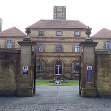 Courtyard And Entrance Walls To North Of Heathcote, With Piers And Gates