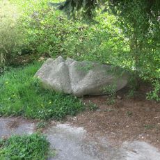 Kamenná plastika v ulici Jiřího z Poděbrad v Litoměřicích