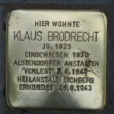 Stolperstein dedicated to Klaus Brodrecht