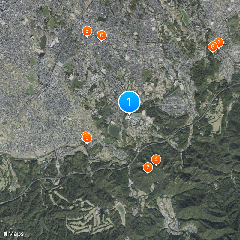Osaka University of Health and Sport Sciences Namisho Junior and Senior High School Map