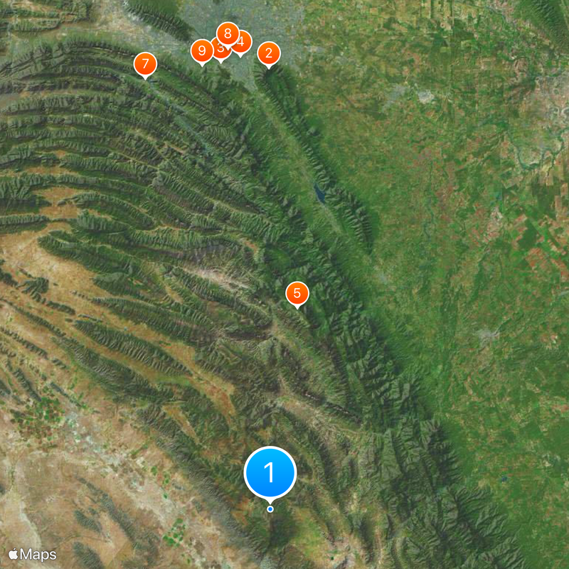 Sierra Madre Oriental Map