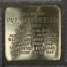 Stolperstein en memoria de Paul Buhrmeister