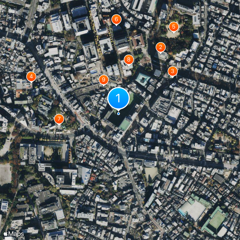 Waseda Junior & Senior High School Map