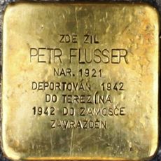 Stolperstein dedicated to Petr Flusser