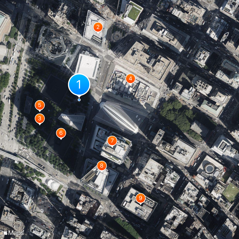 World Trade Center Map