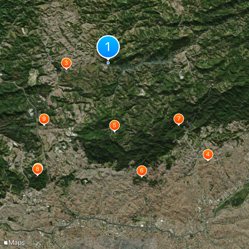 Sistema Cantareira Mappa