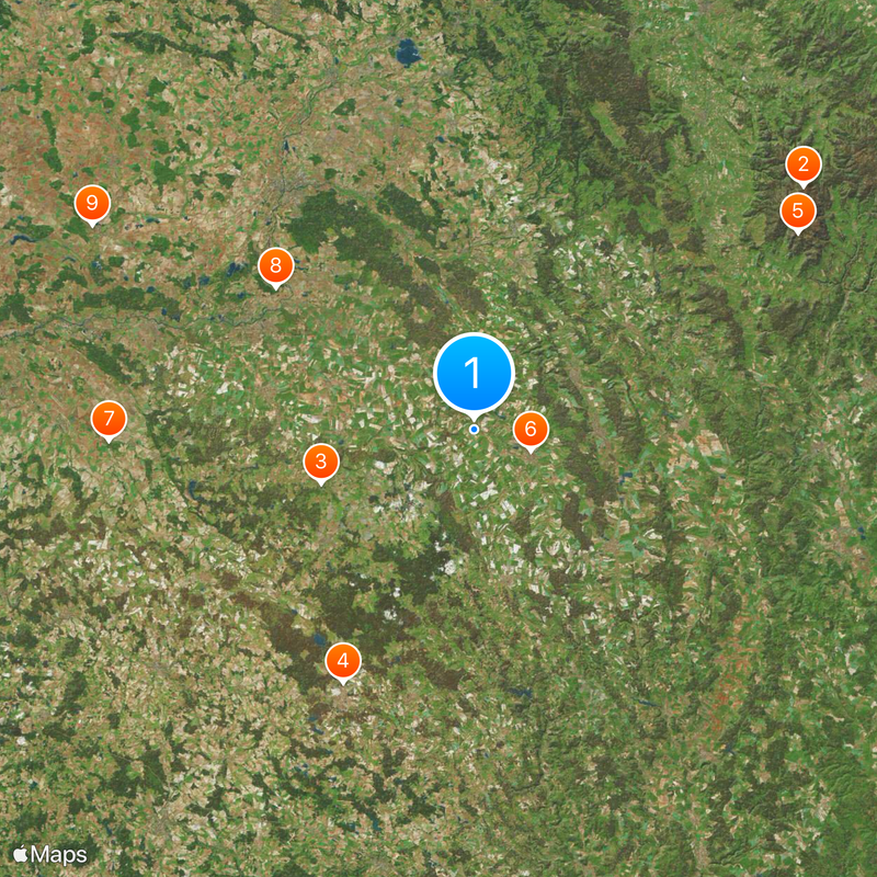 Pardubice Region Map