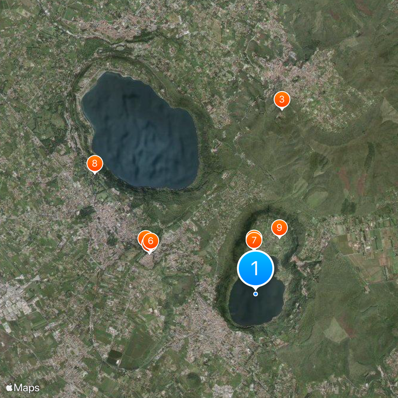 Lake Nemi Map