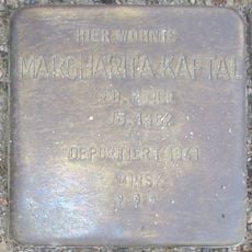 Stolperstein en memoria de Margharita Kaftal