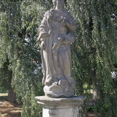 Statue of Virgin Mary Immaculata on the bridge in Bělá nad Radbuzou