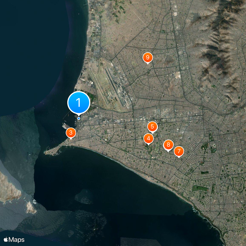 Puerto del Callao Mapa