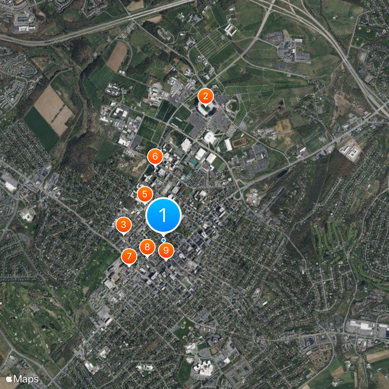 Penn State University Park Mapa