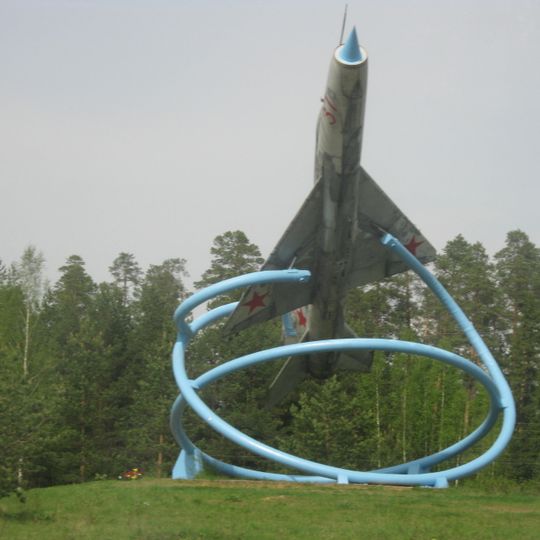 MiG-21 monument in Tikhvin