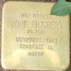 Stolperstein en memoria de Tonie Ginsberg