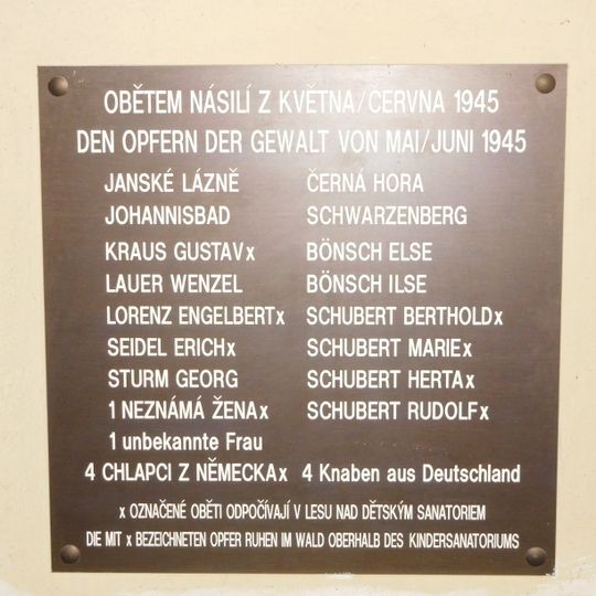 Memorial plaque in the Church of St. John the Baptist