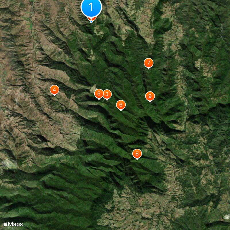 Lamington National Park Mappa